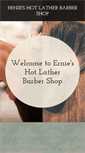 Mobile Screenshot of ernieshotlatherbarbershop.com